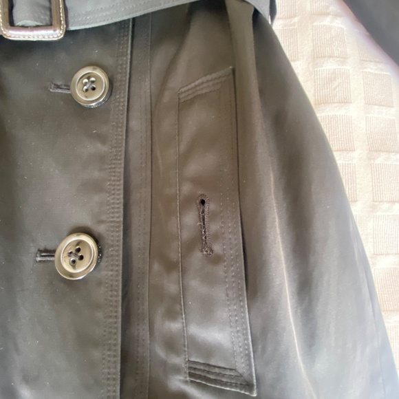 London Fog Fully Lined Raincoat XS Black Excellent Condition - Picture 5 of 15